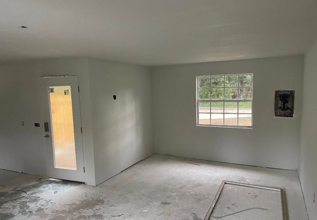 Drywall finished and ready for paint